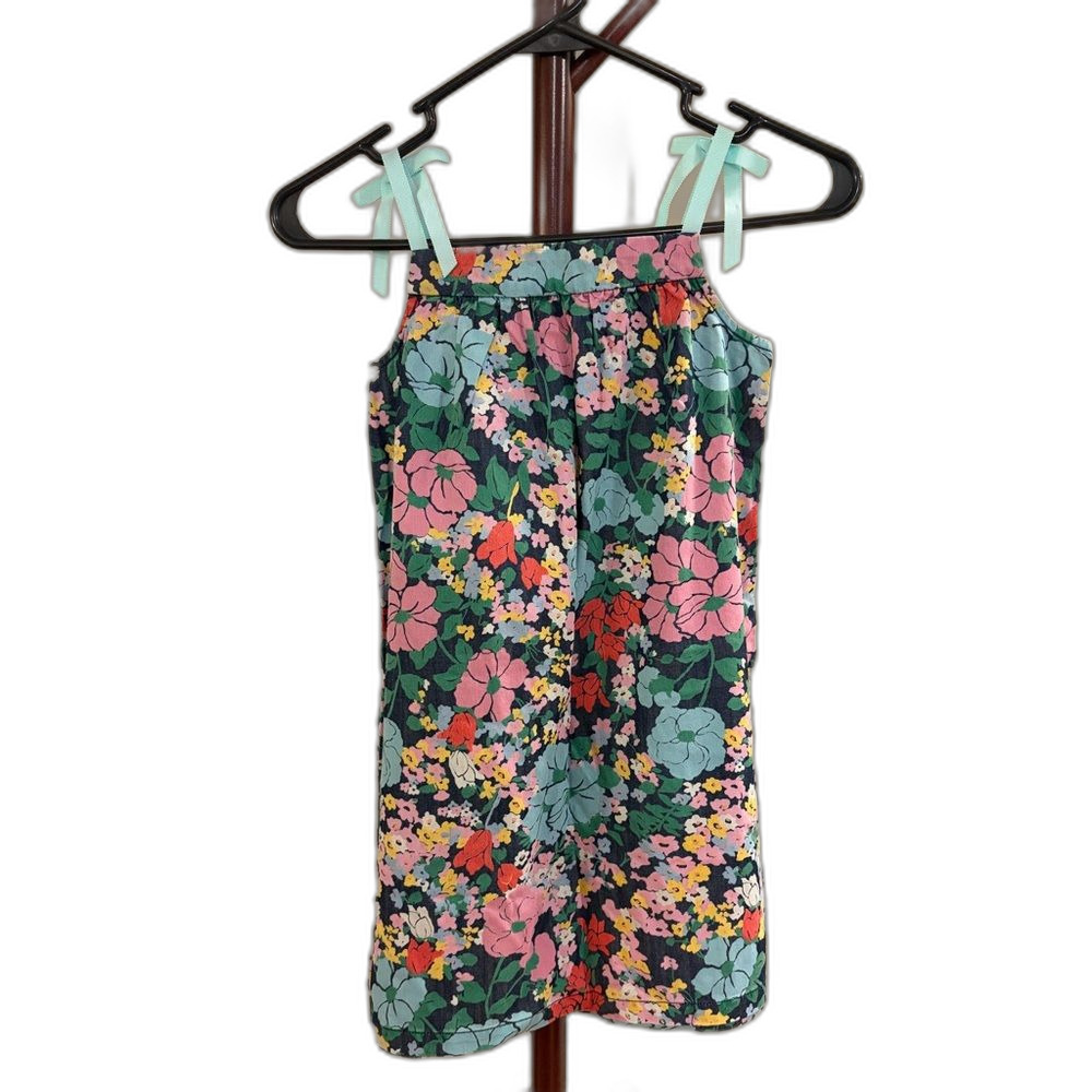 Hanna Andersson Floral Tie Strap Dress